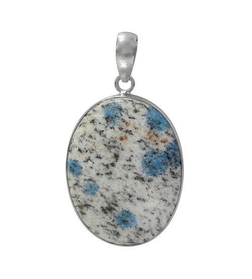 Oval Jasper Pendant, Sterling Silver