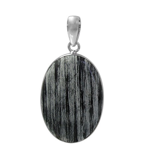 Oval Jasper Pendant, Sterling Silver