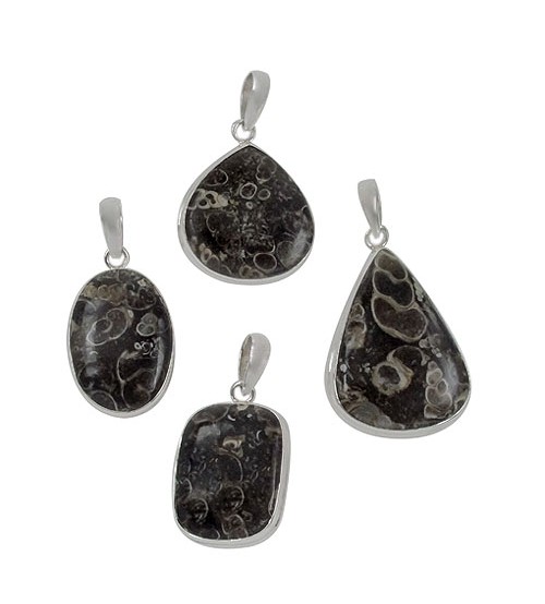 Assorted Jasper Pendant, Sterling Silver