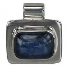 Rectangular Kyanite Pendant, Sterling Silver