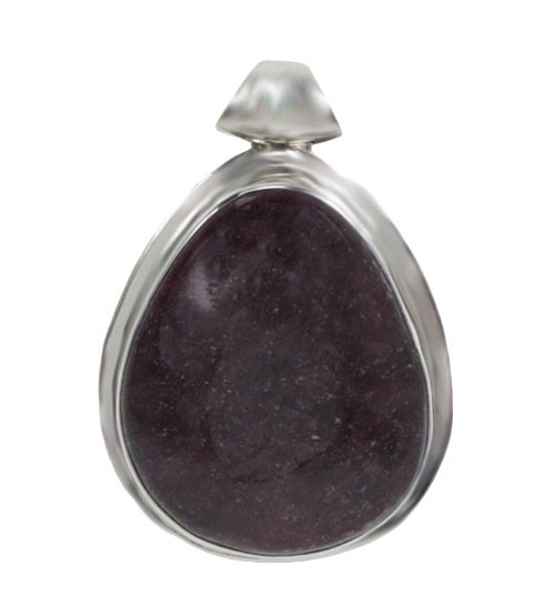 Free Form Muscovite Pendant, Sterling Silver