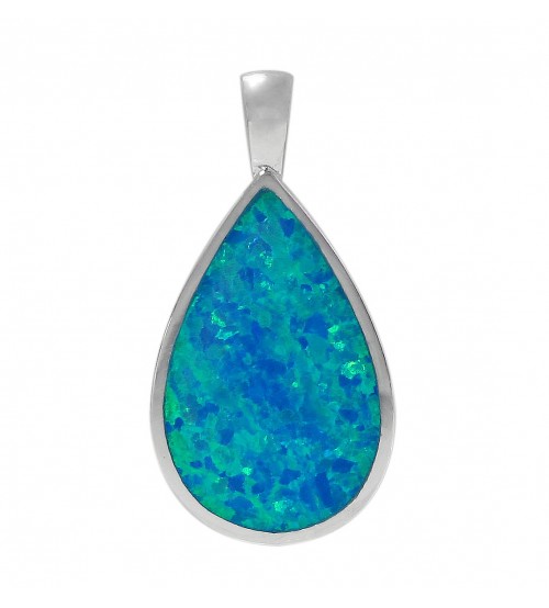 blue opal pendant