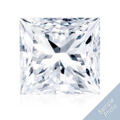 0.51 Carat D-Colour VS2-Clarity Good Cut Princess Diamond